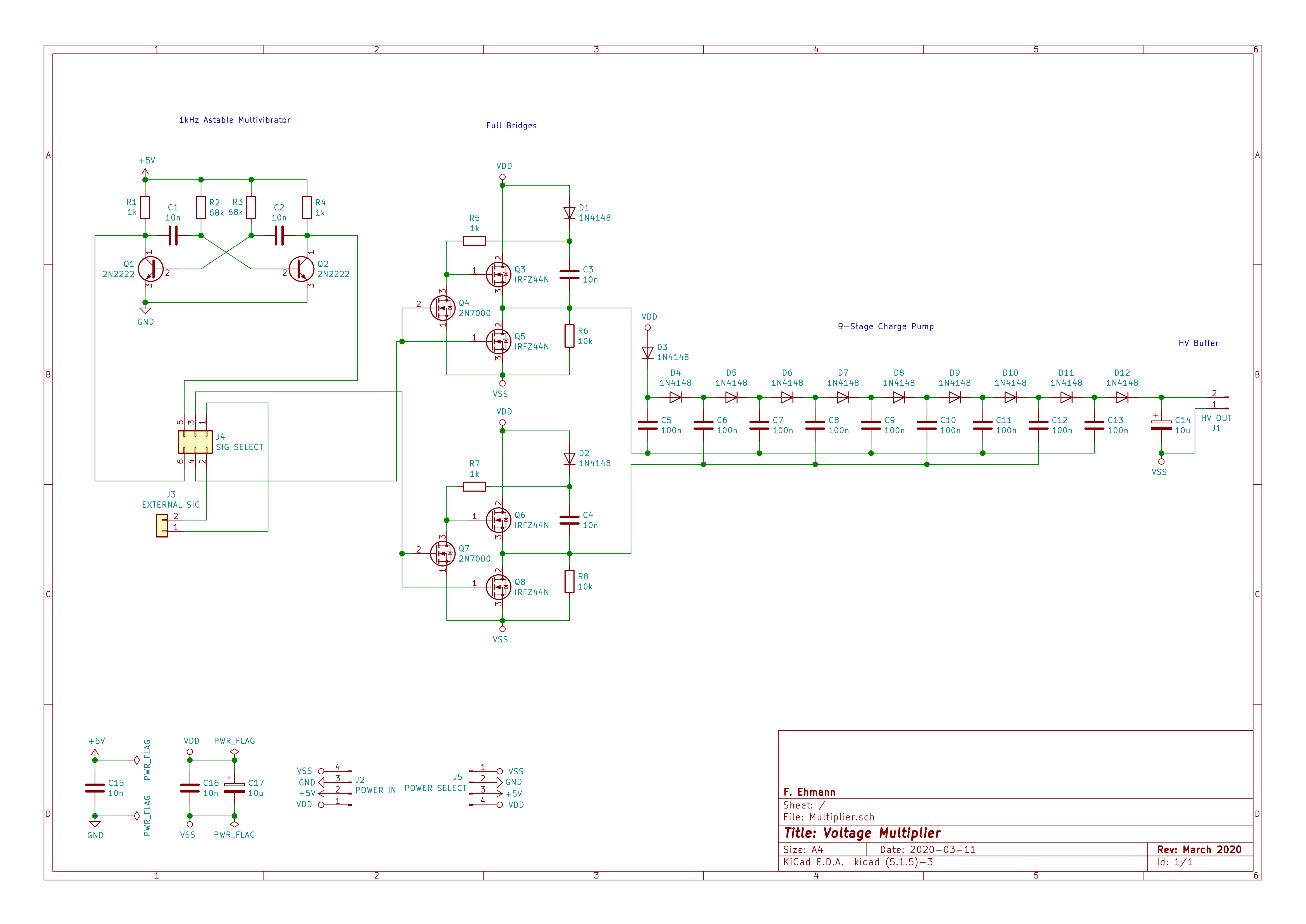 Schematic of my Voltage Multiplier Board