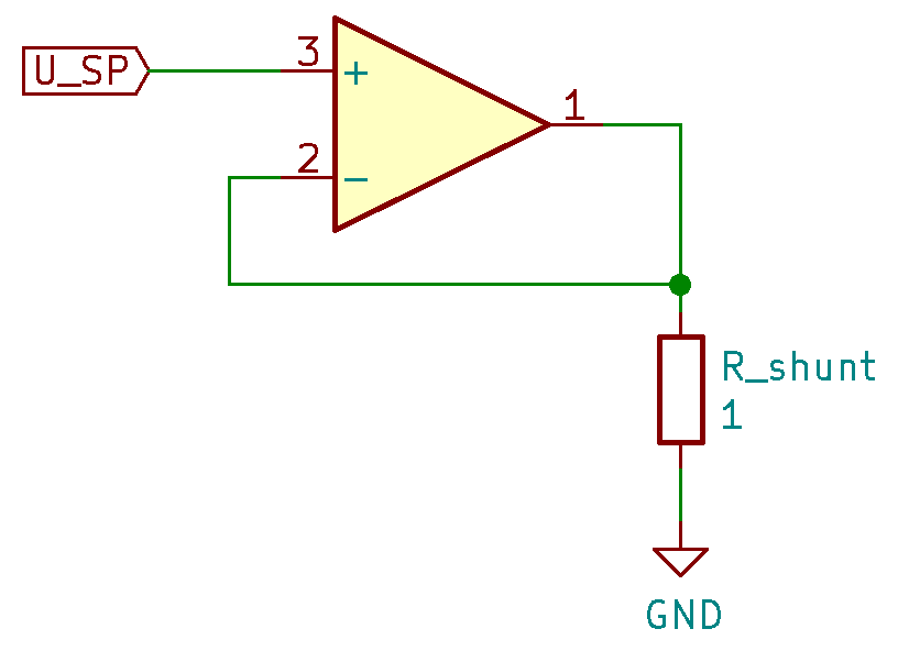 Voltage to Current Converter Using an Operational Amplifier
